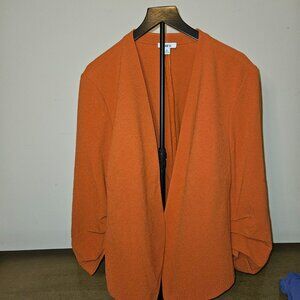 bar iii womens plus size orange lightweight blazer 3xl